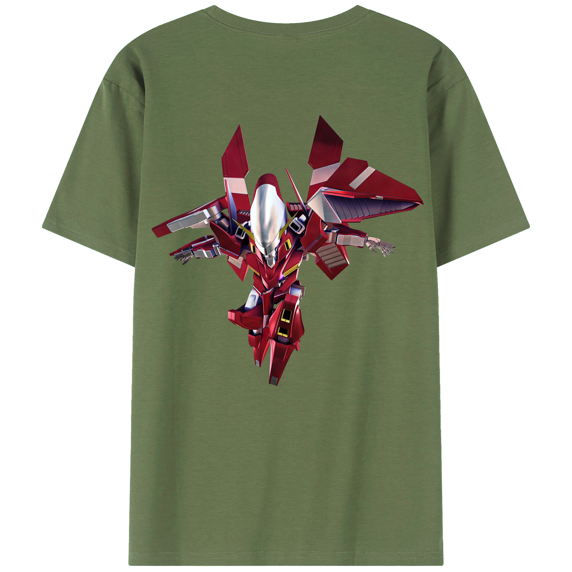 （画像用） 機動戦士ガンダム Mobile Suit Gundam 綿100％ メンズ半袖Tシャツ（バックプリント） 通気性